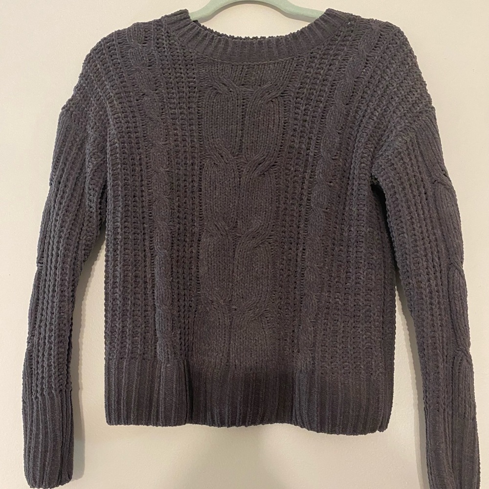 hippie rose grey sweater